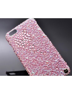 Diamond Flower Bling Swarovski Crystal Phone Cases - Pink