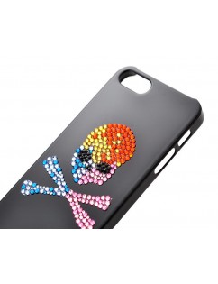 Skull Crossed Bling Swarovski Crystal Phone Cases - Colourful